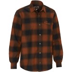 Lynx Wool Shirt Dark Orange