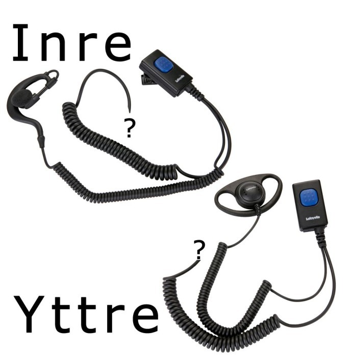 Radiotillbehör Vattentätt Headset (C, Yttre - Bommikrofon)